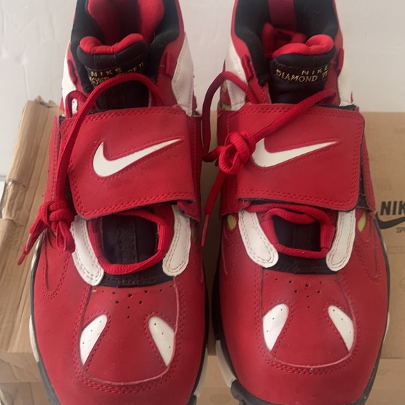 Nike Air Diamond Turf II Varsity Red Gold Size 10 (2012) Box and receipt - Picture 16 of 16